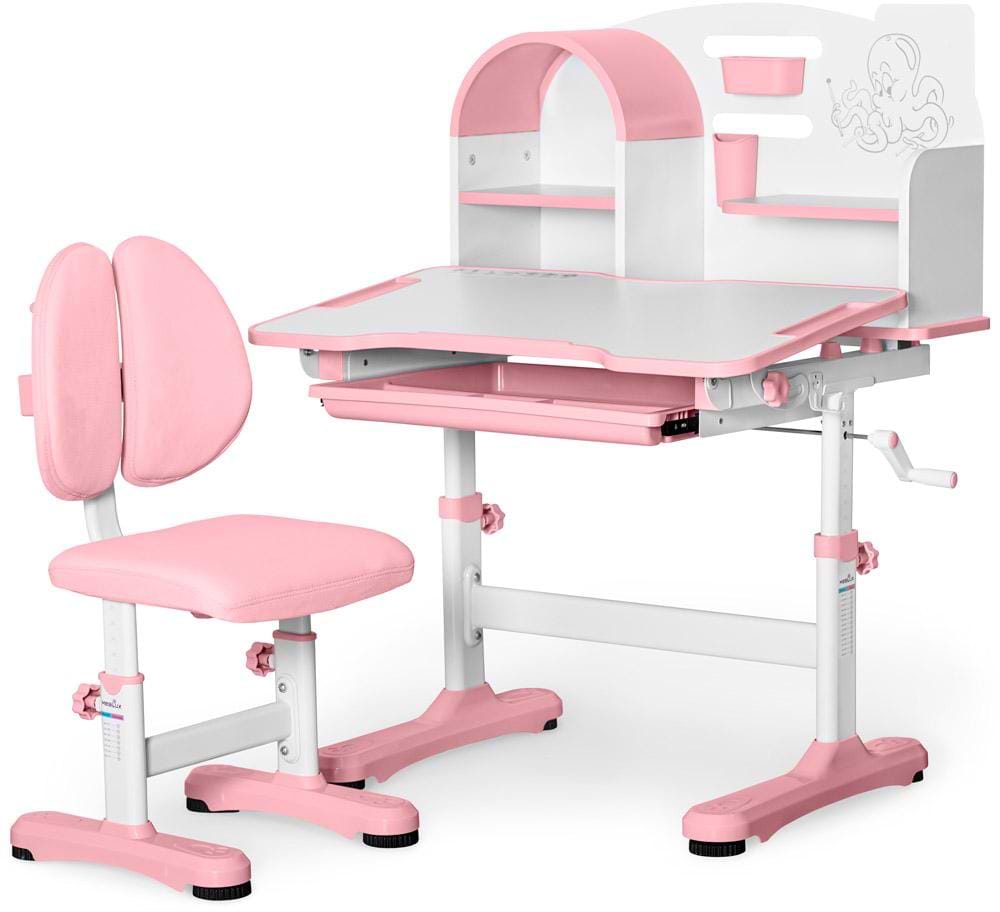 Комплект мебели школьный Mealux Octo Pink (BD-33 PN)